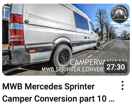 MWB Mercedes Sprinter camper conversion part 10 - roofrack, electrics, tour