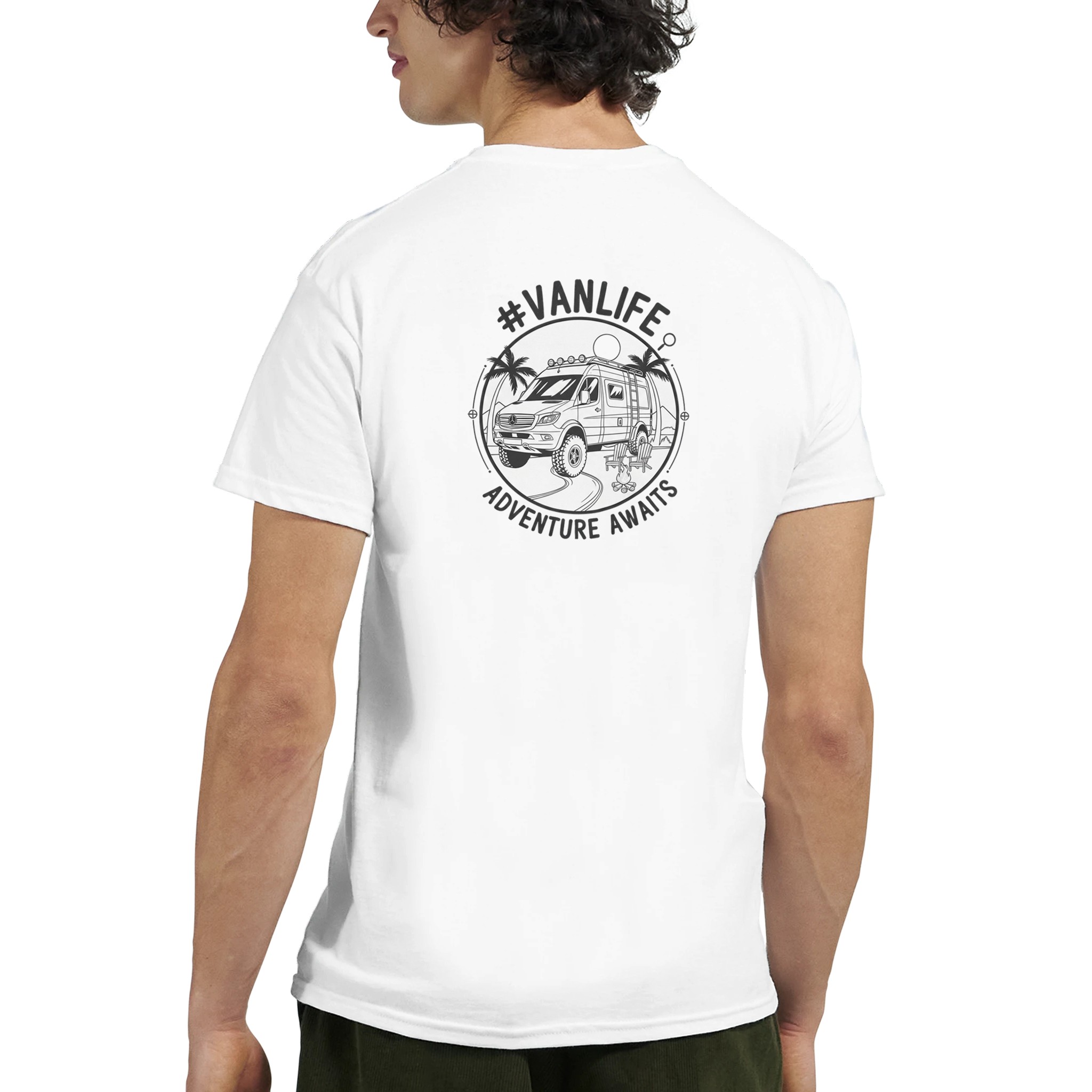 Camper Van Man premium unisex Mercedes Sprinter 907 #vanlife t-shirt - Christmas Camper Van Gifts 2025